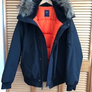 GAP FUR LINED DOWN JACKET